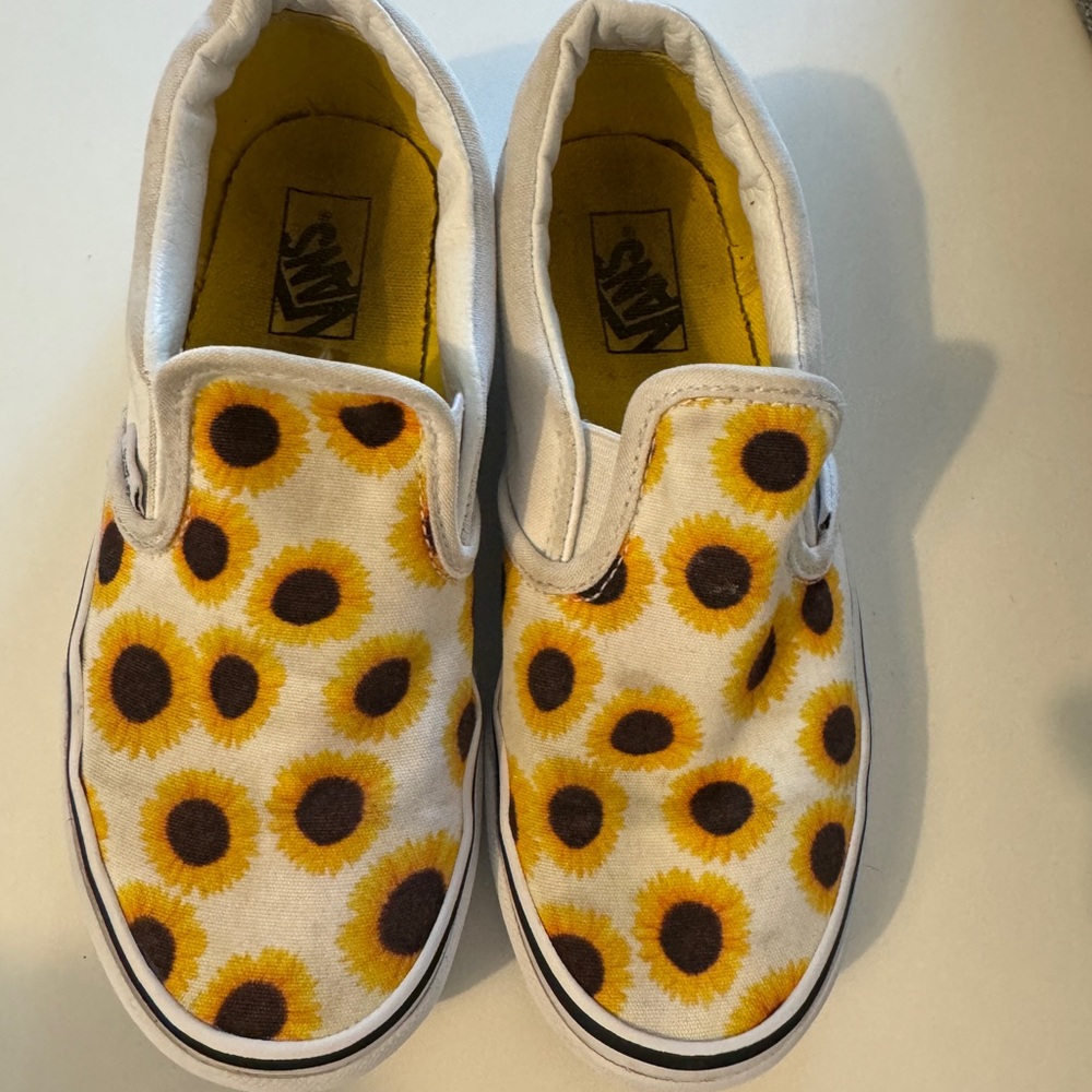 Sunflower slip on vans